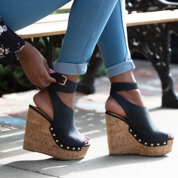 6 inch wedge heels